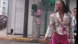 Asian school girl with pink skirt licked and fucked as she deserved