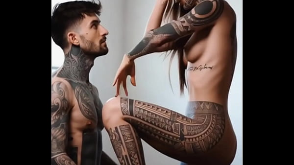 Parejas tatuadas generado IA